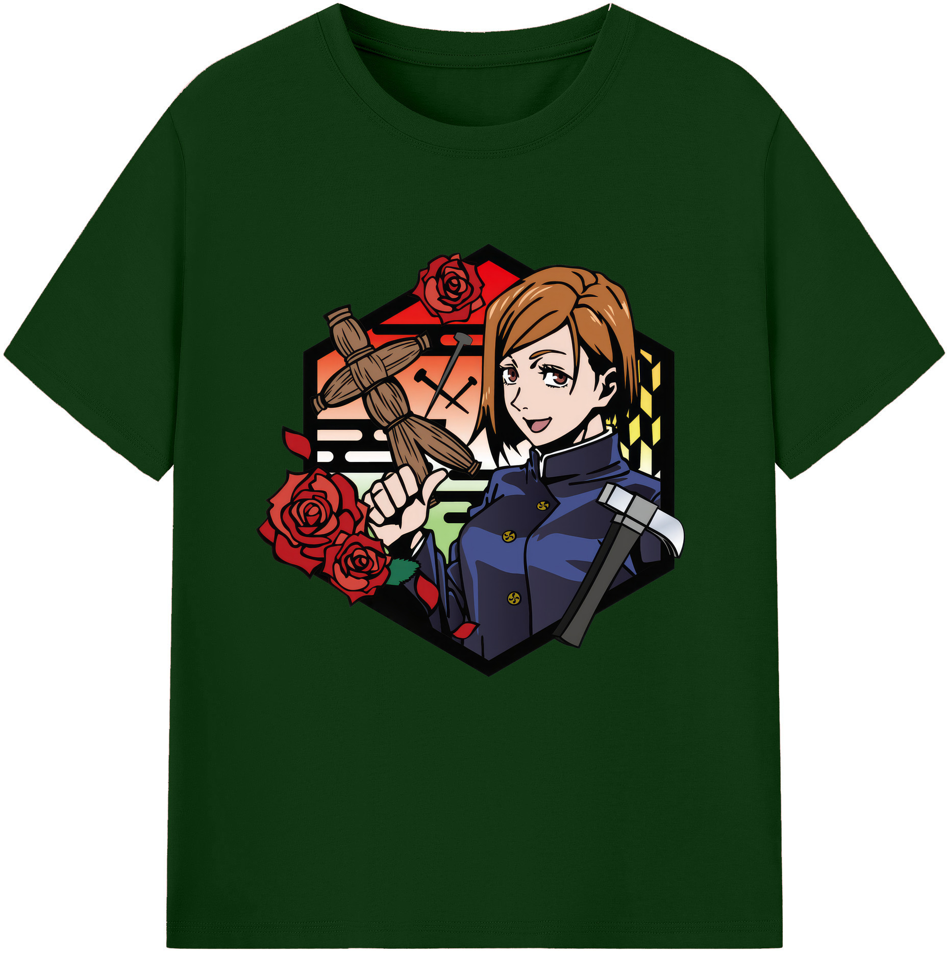 （画像用） 呪術廻戦 Jujutsu Kaisen 綿100％半袖Tシャツ（フロントプリント）